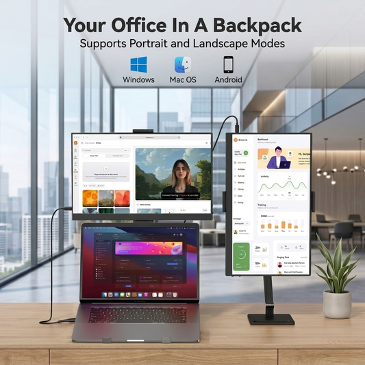 15.6” Portable Monitor + Stand